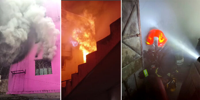 নারায়ণগঞ্জের পাইকারি মার্কেট হাকিম প্লাজায় আগুন, ৩০ লাখ টাকার ক্ষতি