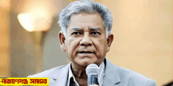 নৌ-পরিবহণ মন্ত্রণালয়ের উপদেষ্টা ব্রিগেডিয়ার (অব.) এম সাখাওয়াত হোসেন একটি অনুষ্ঠানে বক্তব্য দিচ্ছেন