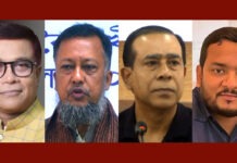 নারায়ণগঞ্জ সিটি কর্পোরেশন নির্বাচন ইস্যুতে টিপু আসলে কি চায়? নারায়ণগঞ্জ মহানগর বিএনপি নেতা আবু আল ইউসুফ খান টিপু ও প্রশাসক সাখাওয়াত হোসেন খান।
