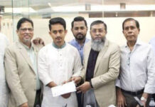 বিকেএমইএ সভাপতিকে দলীয় এমপির আক্রমনে প্রশ্নের মুখে এনসিপি এম এ হাতেম ও এনসিপি নেতাদের অনুদান হস্তান্তরের ভাইরাল ছবি