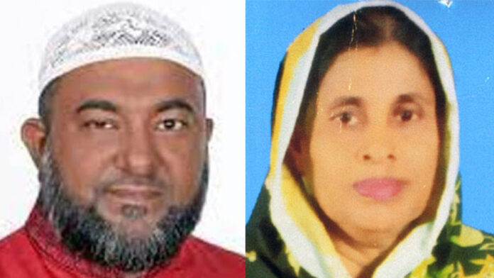 ফতুল্লা থানায় জিডি করছেন হাসনা মেম্বার।