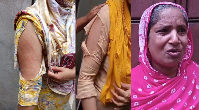 ফতুল্লায় বসতবাড়িতে হামলা ও লুটপাটের শিকার একটি পরিবার।