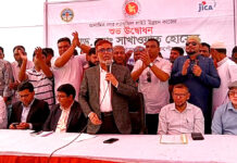 উন্নয়ন কাজে চাঁদা বা বাধা দিলে সোজা জেল: নারায়ণগঞ্জ সিটি প্রশাসক নাসিক প্রশাসক এডভোকেট সাখাওয়াত হোসেন খান।