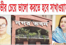 আইভীর চেয়ে ভালো করতে হবে সাখাওয়াতকে নাসিক প্রশাসক অ্যাডভোকেট সাখাওয়াত হোসেন খান এবং নারায়ণগঞ্জের নগর উন্নয়নের দৃশ্য।