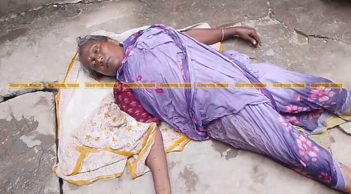 fatullah-potenga-nirmala-death-jallabaddhota ফতুল্লার পতেঙ্গা মোড়ে জলাবদ্ধ রাস্তায় এই বৈদ্যুতিক খুঁটি ছুঁয়েই প্রাণ হারান নির্মলা।