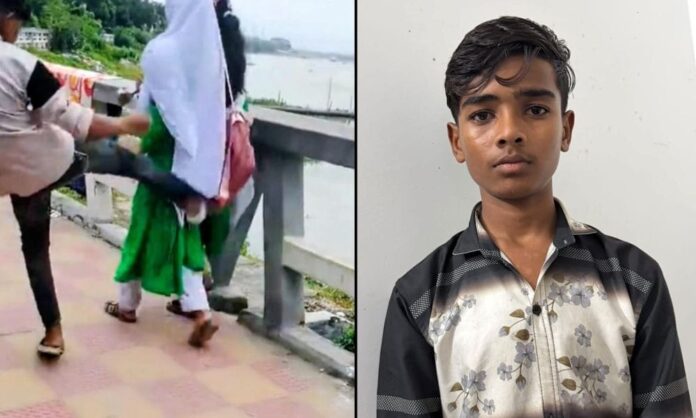 sonargaon-schoolgirl-kicking-video-accused-detained
