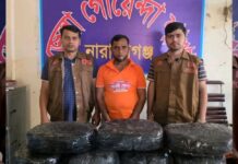 রূপগঞ্জে ২২ কেজি গাঁজাসহ মাদক কারবারি গ্রেপ্তার