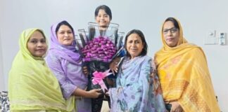 মমতাজ আলো’র সঙ্গে বিভা হাসানের সৌজন্য সাক্ষাৎ